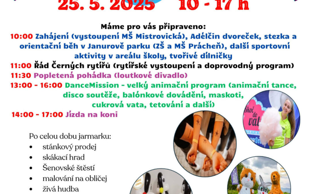 Školní jarmark a oslava dne dětí