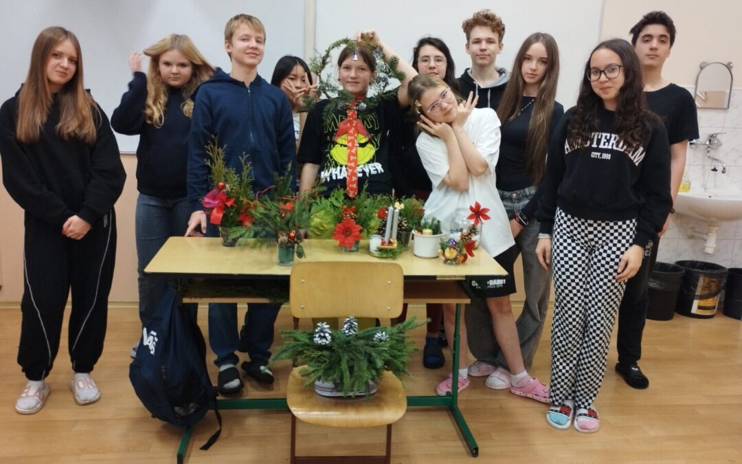 Adventní zdobení – 8.A